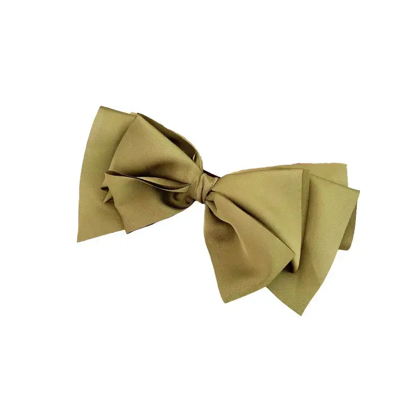 Korean Satin Bow Hairpin Light Luxury Spring Clip - Image 12