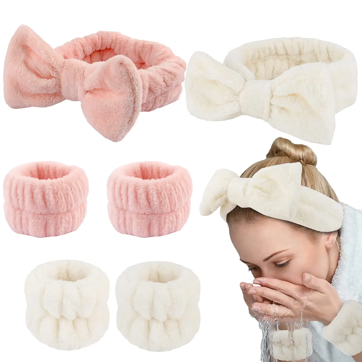Plush Hair Band Wrist Set for Women — feature 3