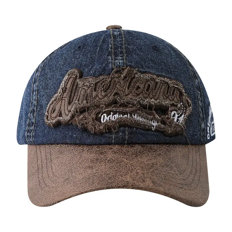 Women Baseball Cap Korean Washed Retro Denim Sunshade - Image 8