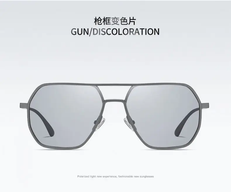 Aluminum-Magnesium Polarized Sunglasses Uv400 Day and Night Color-Changing Glasses Outdoor Driving Men's Sunglasses High-End — feature 18