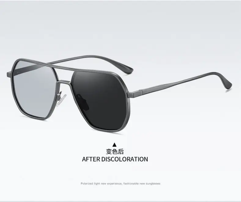 Aluminum-Magnesium Polarized Sunglasses Uv400 Day and Night Color-Changing Glasses Outdoor Driving Men's Sunglasses High-End — feature 19