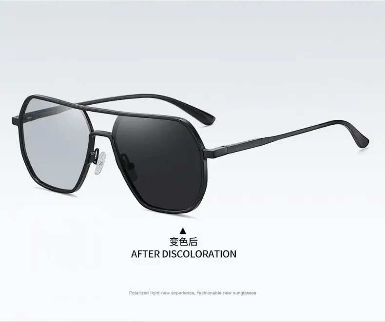 Aluminum-Magnesium Polarized Sunglasses Uv400 Day and Night Color-Changing Glasses Outdoor Driving Men's Sunglasses High-End — feature 21