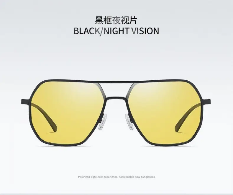 Aluminum-Magnesium Polarized Sunglasses Uv400 Day and Night Color-Changing Glasses Outdoor Driving Men's Sunglasses High-End — feature 22