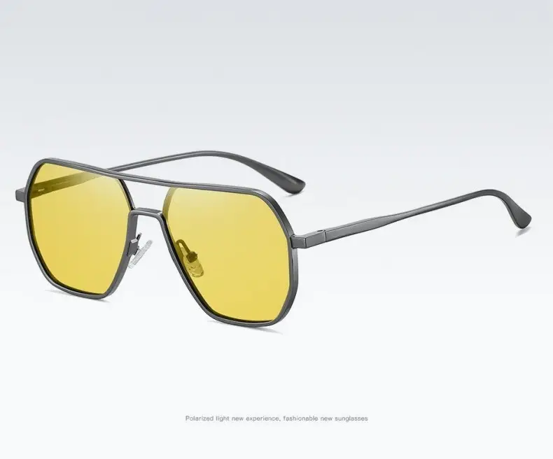 Aluminum-Magnesium Polarized Sunglasses Uv400 Day and Night Color-Changing Glasses Outdoor Driving Men's Sunglasses High-End — feature 25