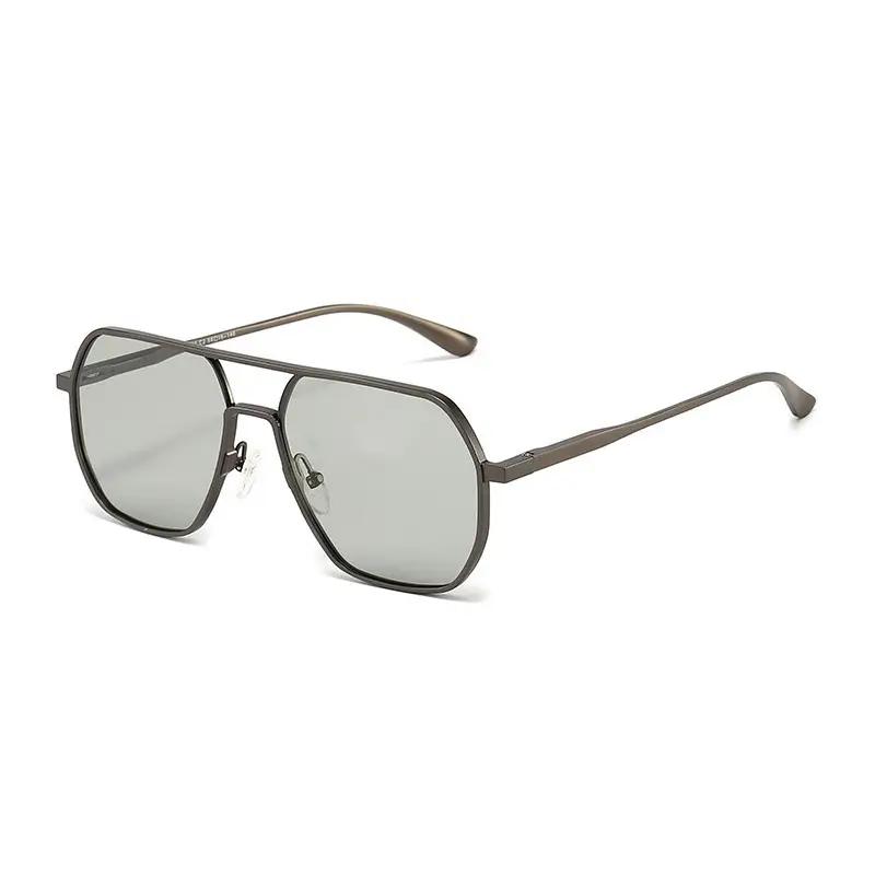 Aluminum-Magnesium Polarized Sunglasses Uv400 Day and Night Color-Changing Glasses Outdoor Driving Men's Sunglasses High-End - Image 4