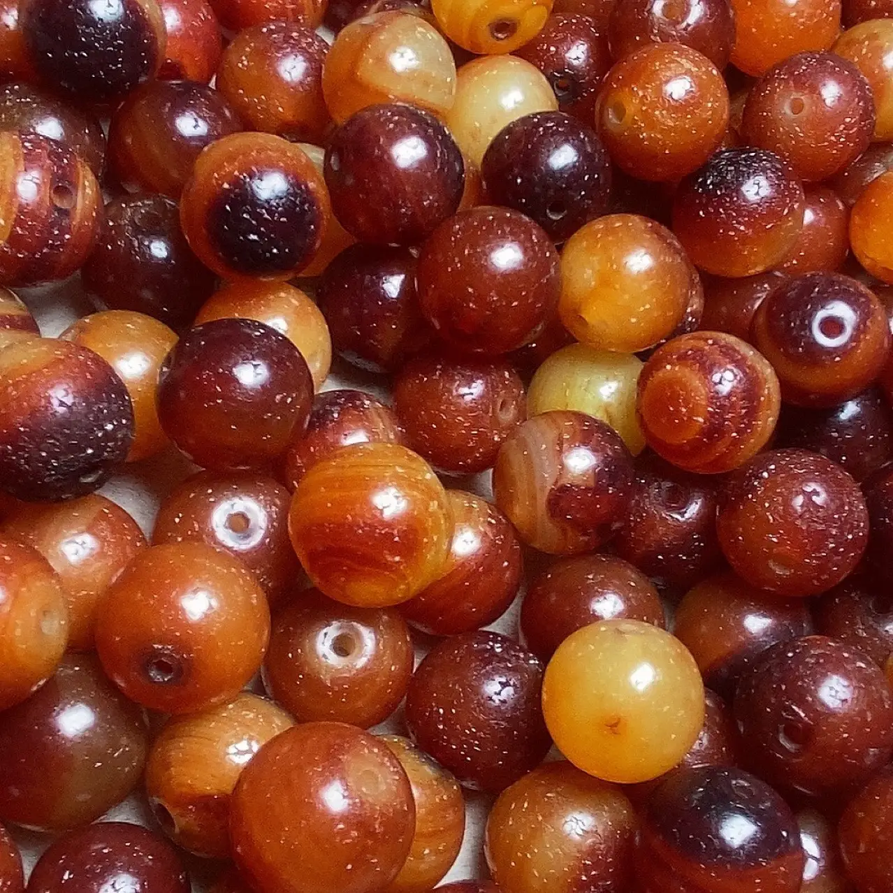 Red Agate Antique Beads Wholesale Large Round Beads - Image 3