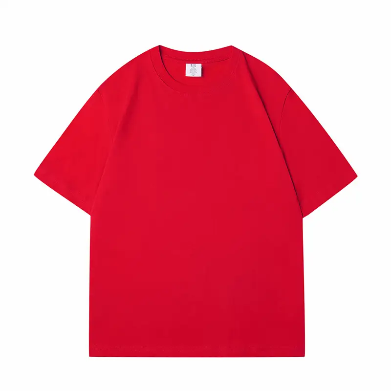 Men's Beige Cotton T-Shirt 230g Loose Fit - Image 10