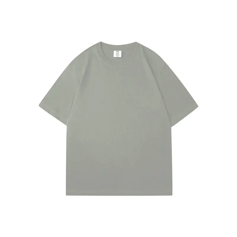 Men's Beige Cotton T-Shirt 230g Loose Fit - Image 12