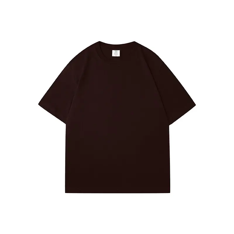 Men's Beige Cotton T-Shirt 230g Loose Fit - Image 13