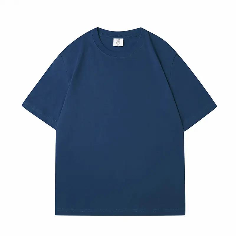 Men's Beige Cotton T-Shirt 230g Loose Fit - Image 6