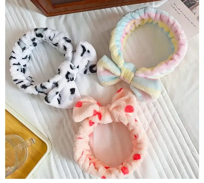 Red Bow Hairband with Leopard Print for Women — feature 10