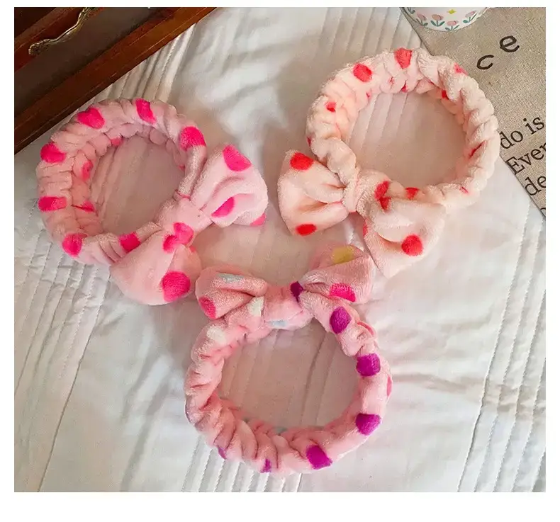 Red Bow Hairband with Leopard Print for Women — feature 11