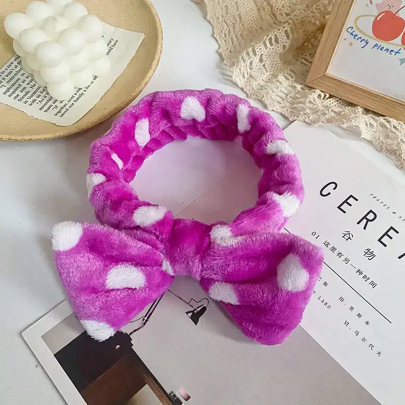 Red Bow Hairband with Leopard Print for Women - Image 14