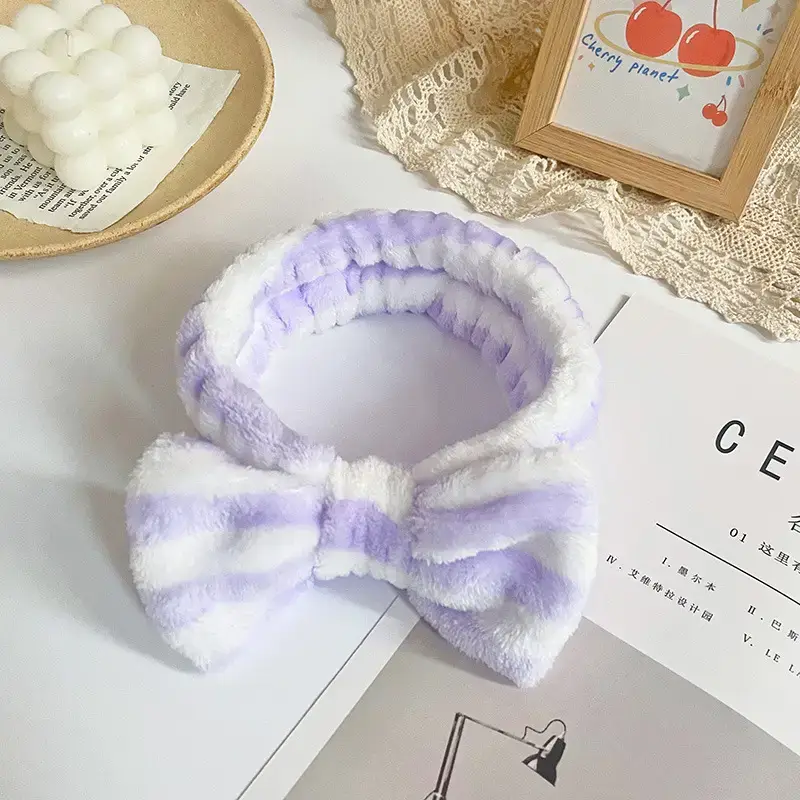 Red Bow Hairband with Leopard Print for Women - Image 24