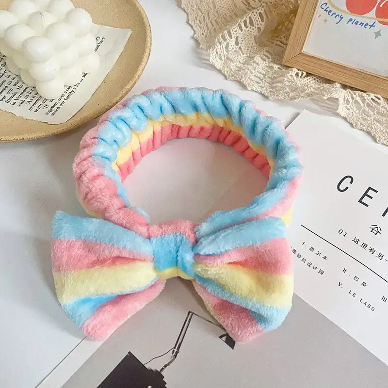Red Bow Hairband with Leopard Print for Women - Image 30
