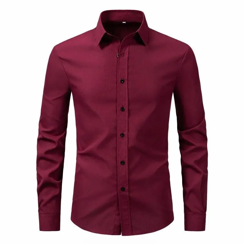 Men's Long Sleeve Geometric Print Shirt Blue - Image 35