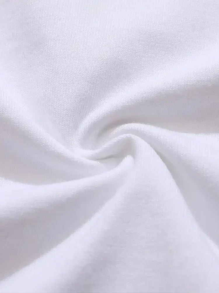 White Cotton Short Sleeve T-Shirt for Men - Image 13
