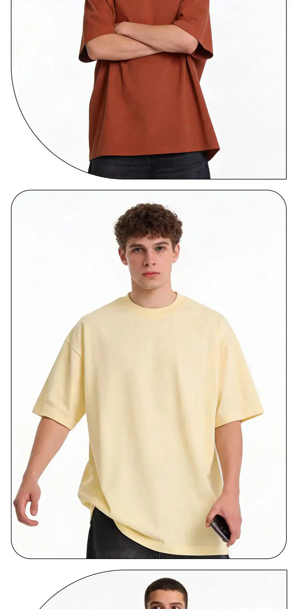 White Cotton Short Sleeve T-Shirt for Men — feature 11
