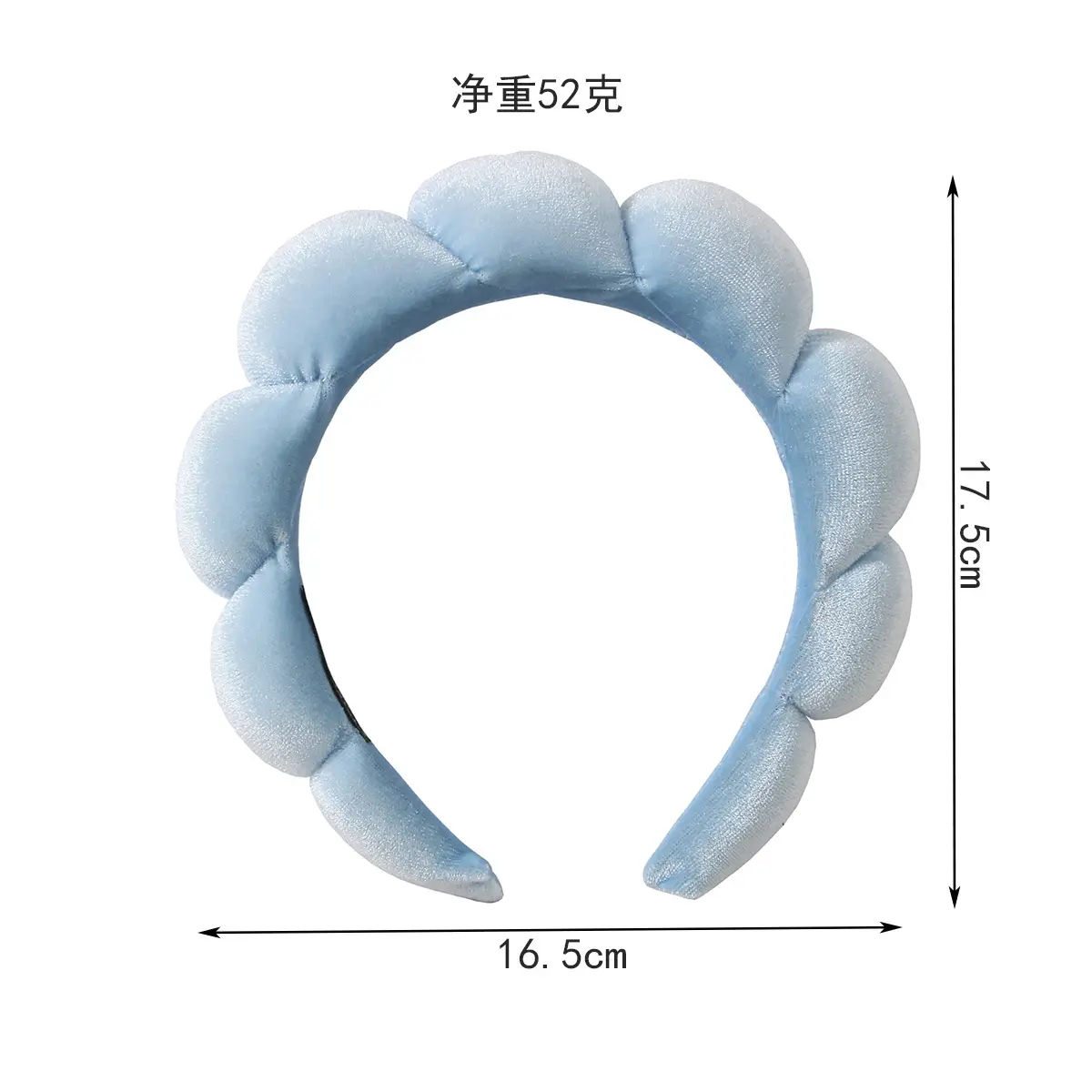 Pink Velvet Hair Band with Soft Foam End - Image 7