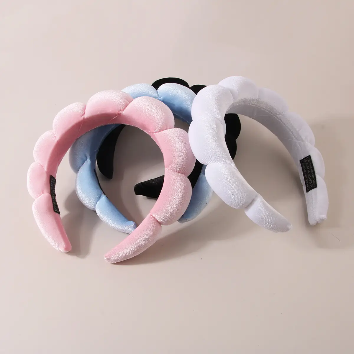 Pink Velvet Hair Band with Soft Foam End — feature 12