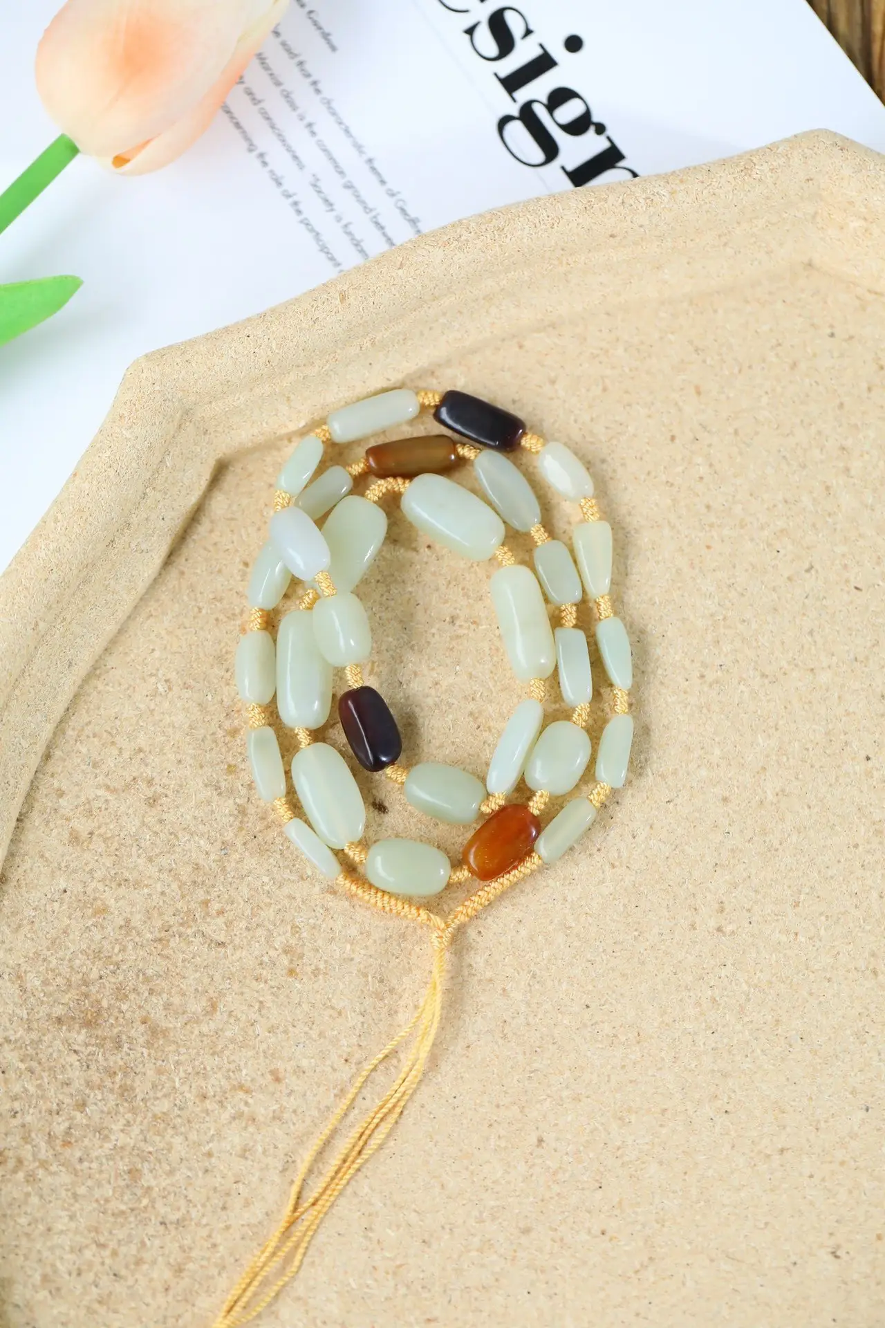 Xinjiang Hetian Jade Red Leather Bracelet for Men Women