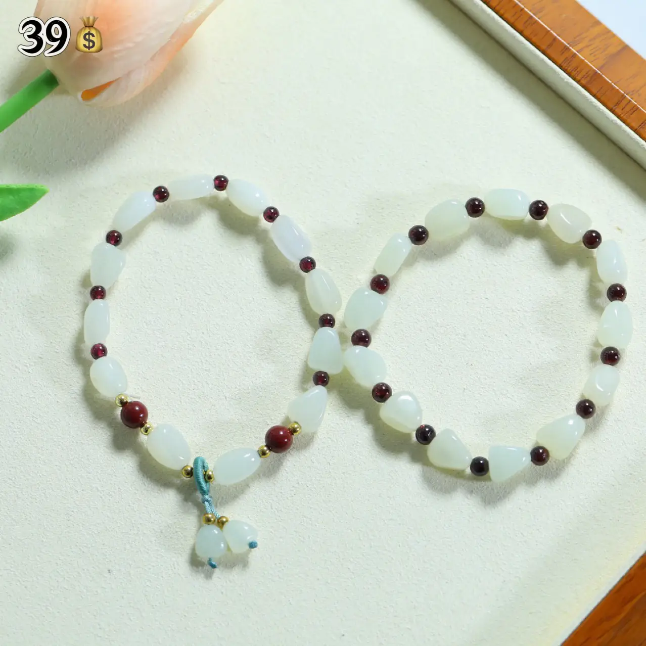 Xinjiang Hetian Jade Red Leather Bracelet for Men Women