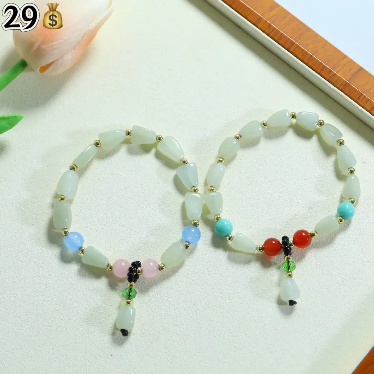 Xinjiang Hetian Jade Red Leather Bracelet for Men Women