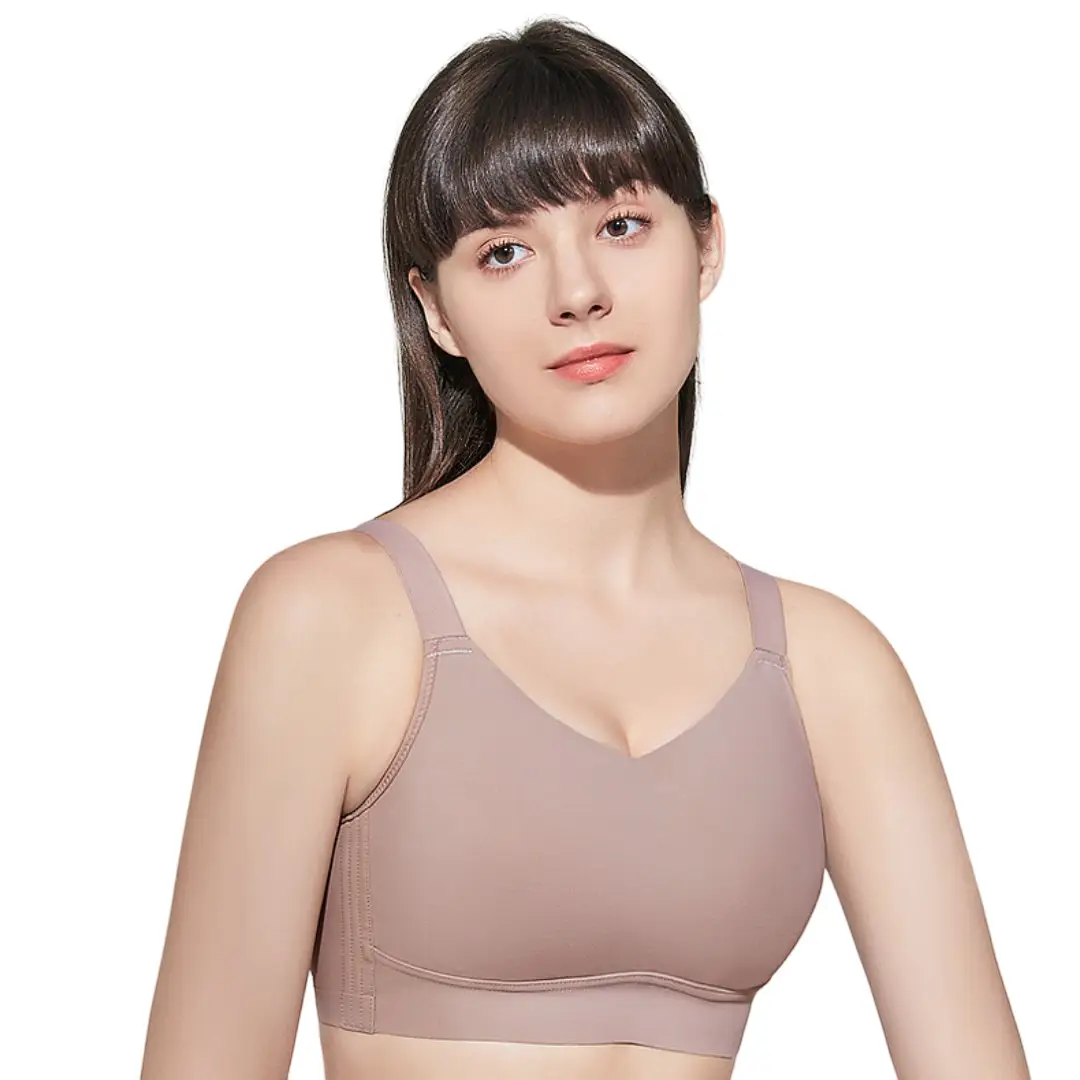 Traceless Strapless Bra Pink Thin Cup Large - Image 6