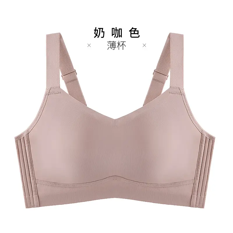Traceless Strapless Bra Pink Thin Cup Large - Image 2