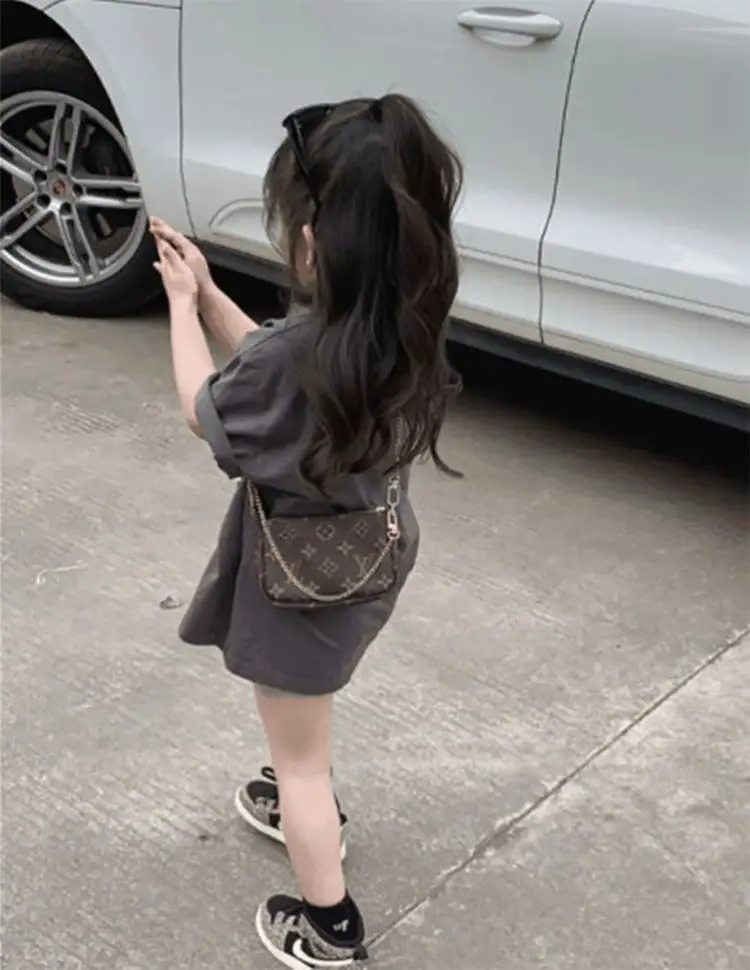 Girls Cotton T-Shirt Short Sleeve Casual Bottoming Shirt — feature 10