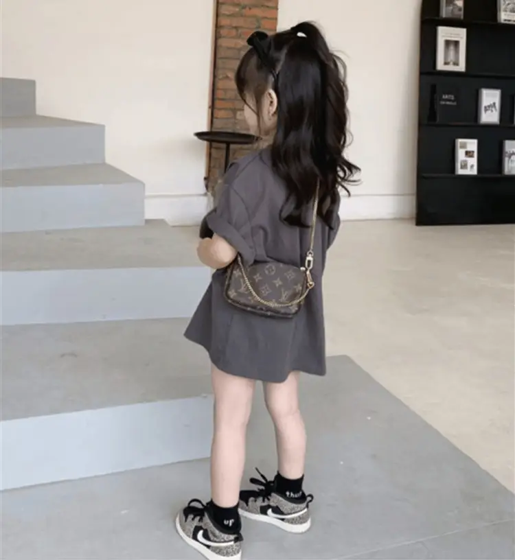 Girls Cotton T-Shirt Short Sleeve Casual Bottoming Shirt — feature 11