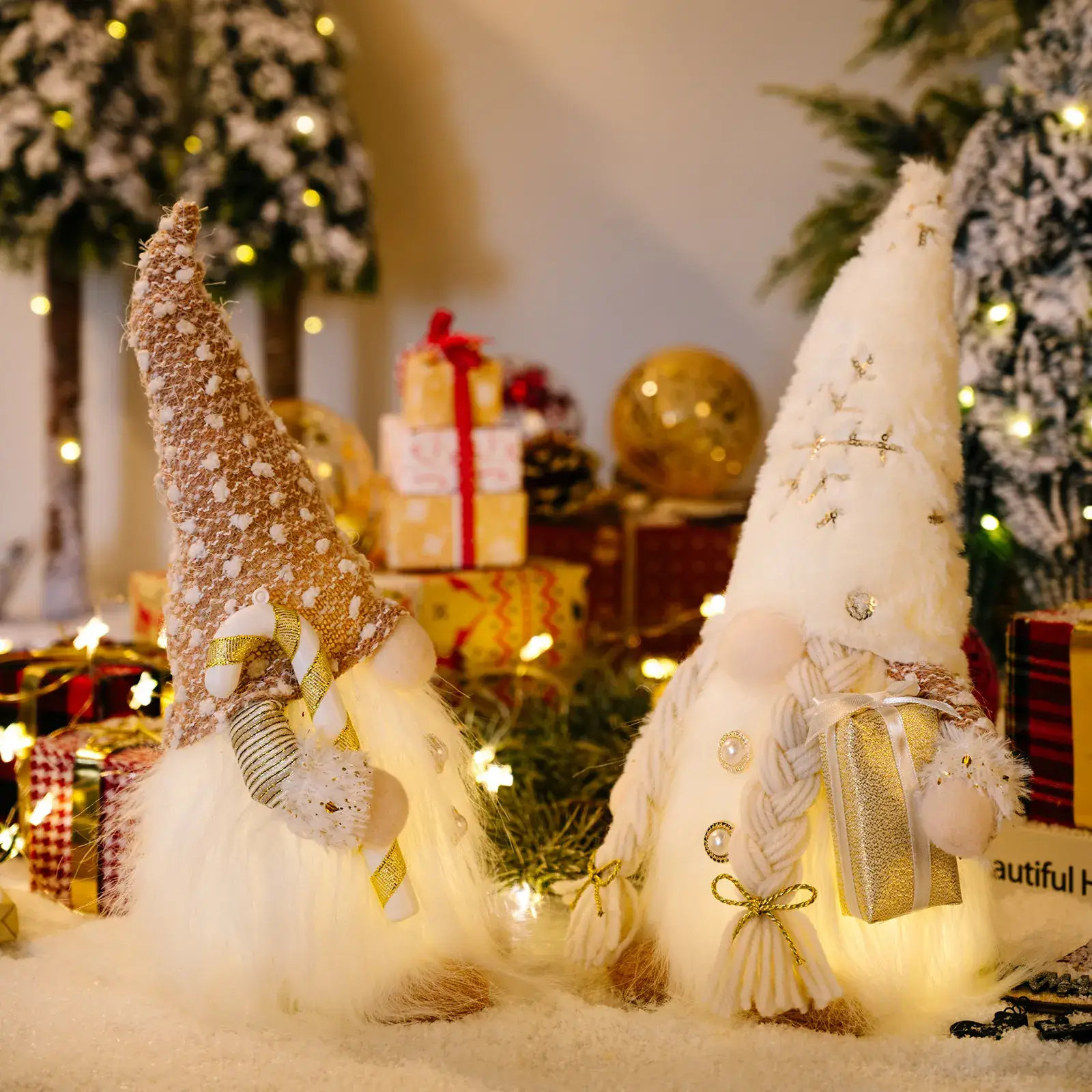 Christmas Decorative Dolls with Glowing Lights - Image 5
