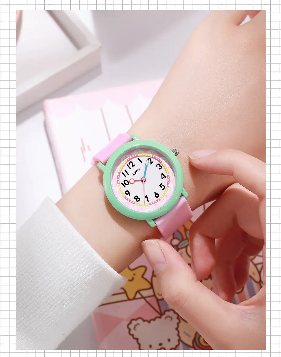 Luminous Student Watch Blue Silicone Sports Waterproof — feature 21