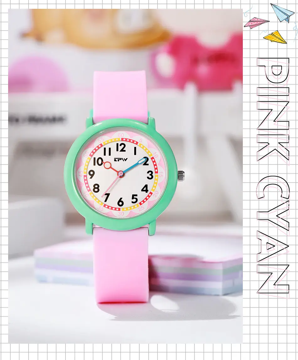 Luminous Student Watch Blue Silicone Sports Waterproof — feature 22