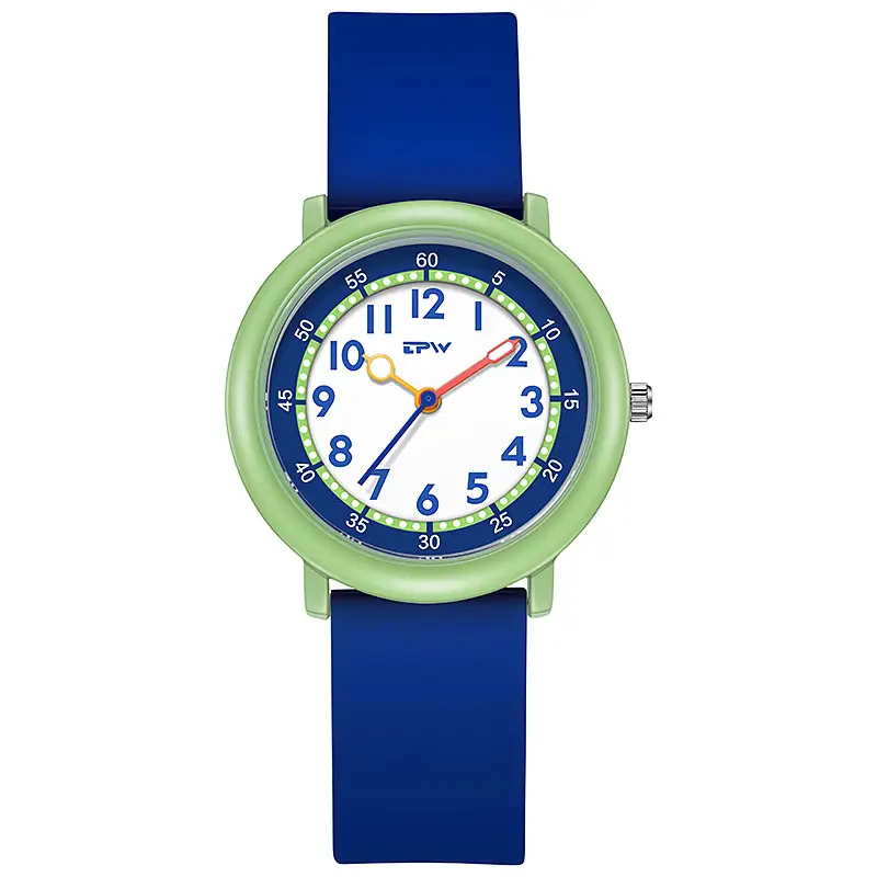 Luminous Student Watch Blue Silicone Sports Waterproof - Image 3