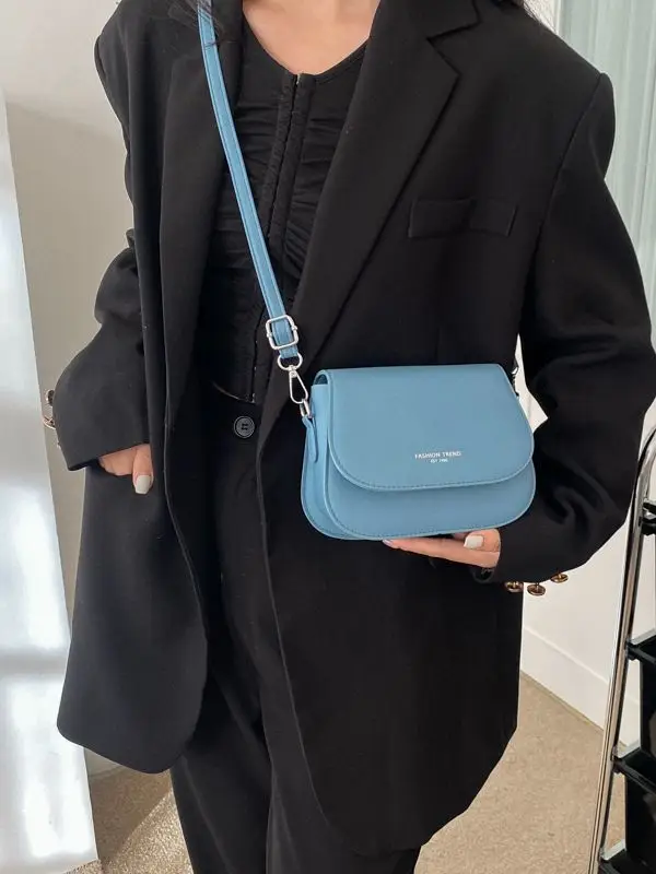 Light Blue Square Shoulder Bag for Women 2023