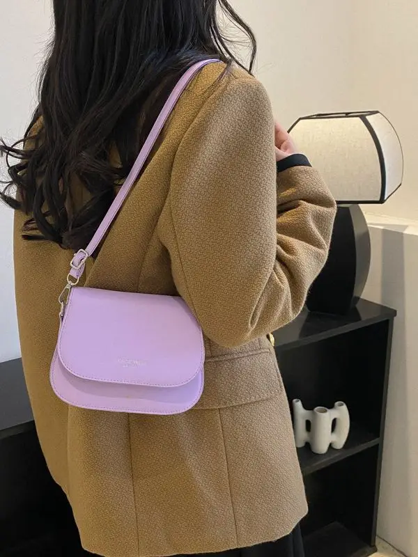 Light Blue Square Shoulder Bag for Women 2023