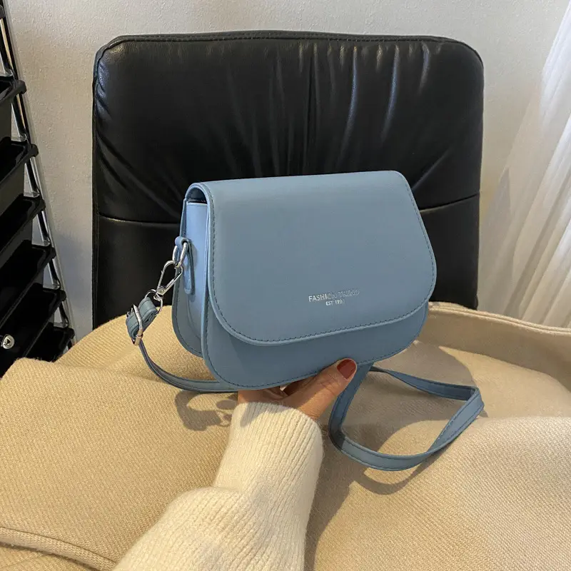 Light Blue Square Shoulder Bag for Women 2023