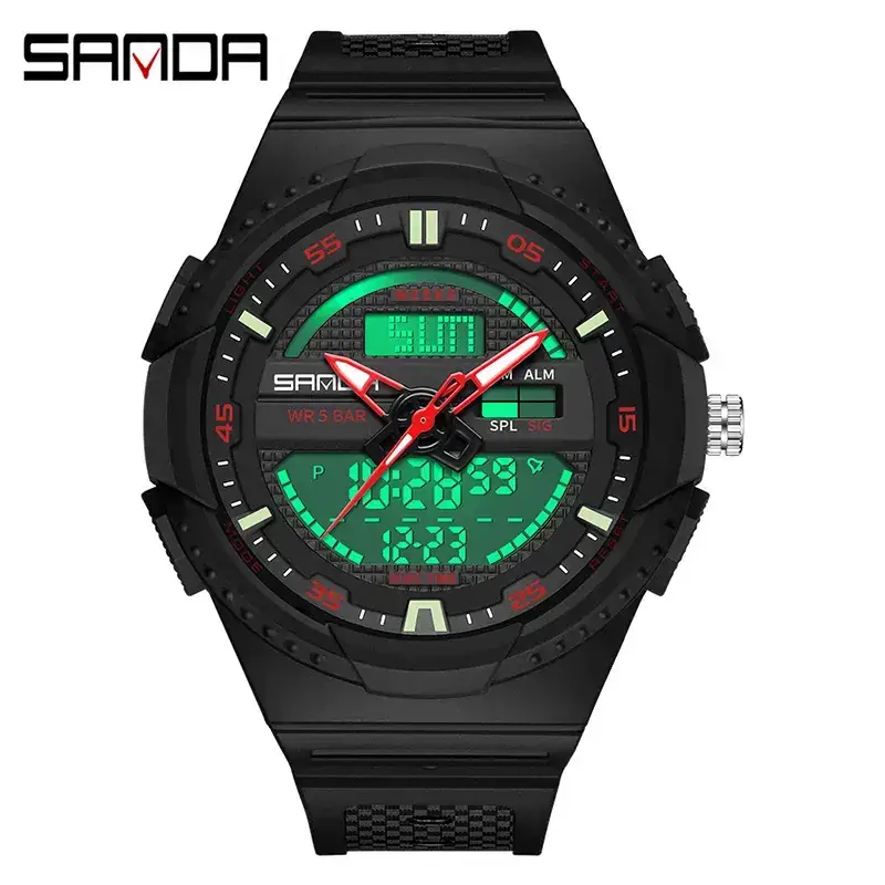 Sanda Pink Digital Analog Watch for Teens - Image 2