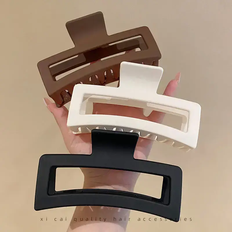 Extra Large Hair Clip 13cm Women Square Back — feature 1