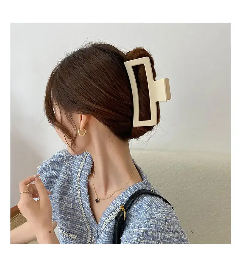 Extra Large Hair Clip 13cm Women Square Back — feature 2