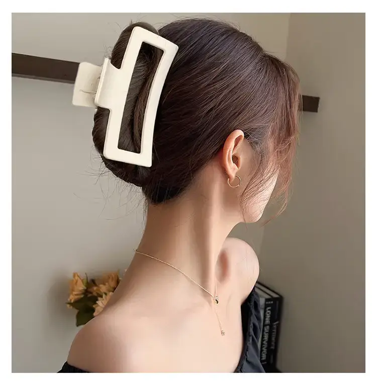 Extra Large Hair Clip 13cm Women Square Back — feature 4