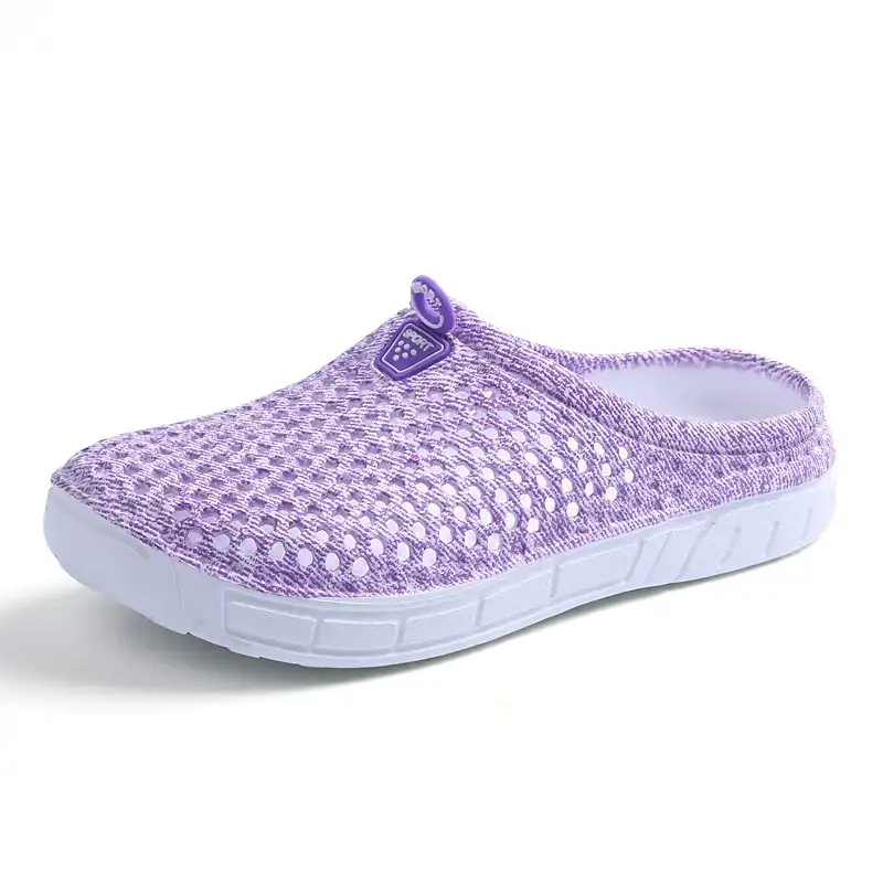Cross-Border Women's Clogs, Breathable Beach Slippers, Outdoor Non-Slip Flat Heels, Fashionable, Comfortable, Versatile, Breathable and Lightweight - Image 4