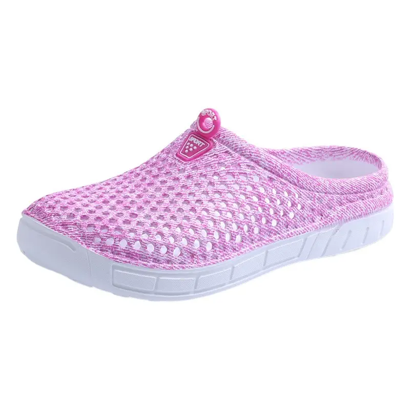 Purple Mesh Cross-Body Clogs for Women
