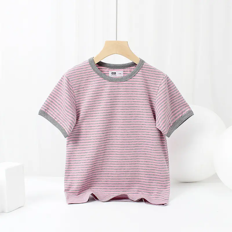Boys Striped Short Sleeve T-Shirt Medium Small - Image 11