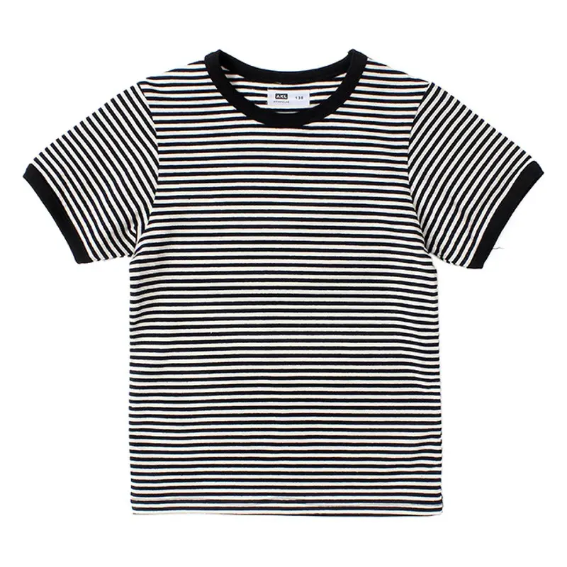 Boys Striped Short Sleeve T-Shirt Medium Small