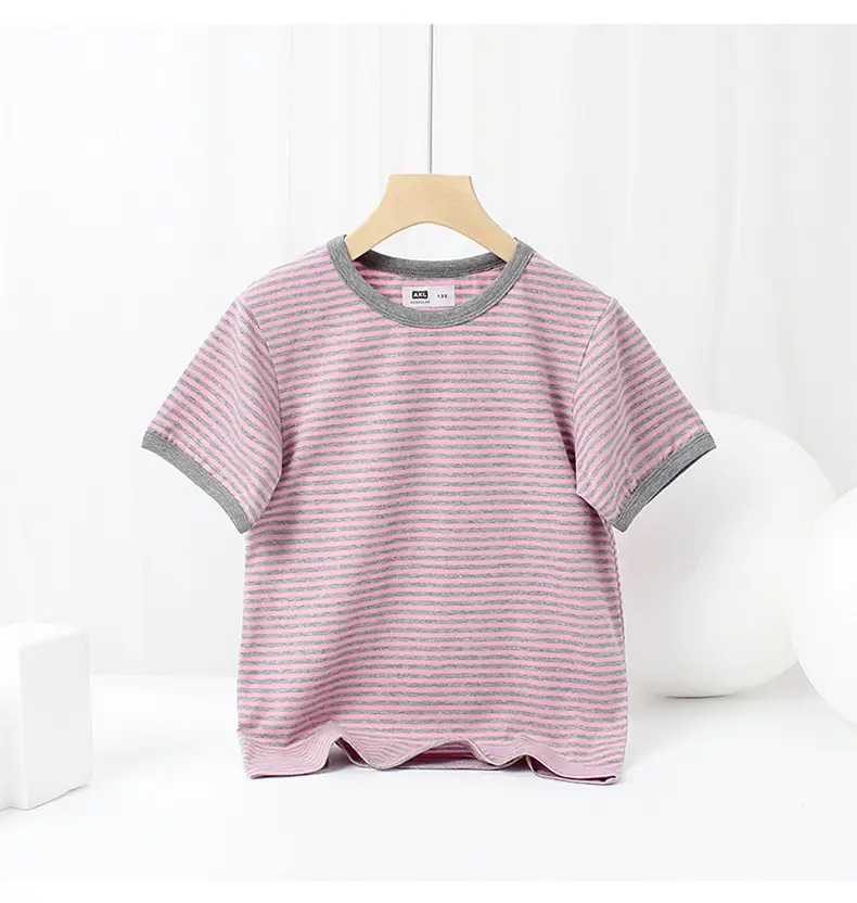 Boys Striped Short Sleeve T-Shirt Medium Small — feature 39