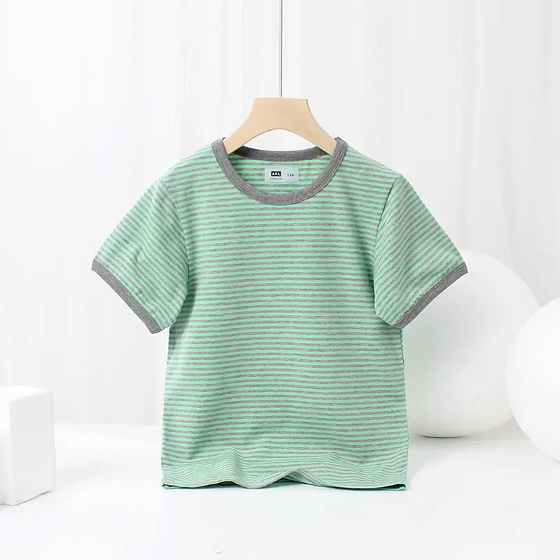 Boys Striped Short Sleeve T-Shirt Medium Small - Image 6