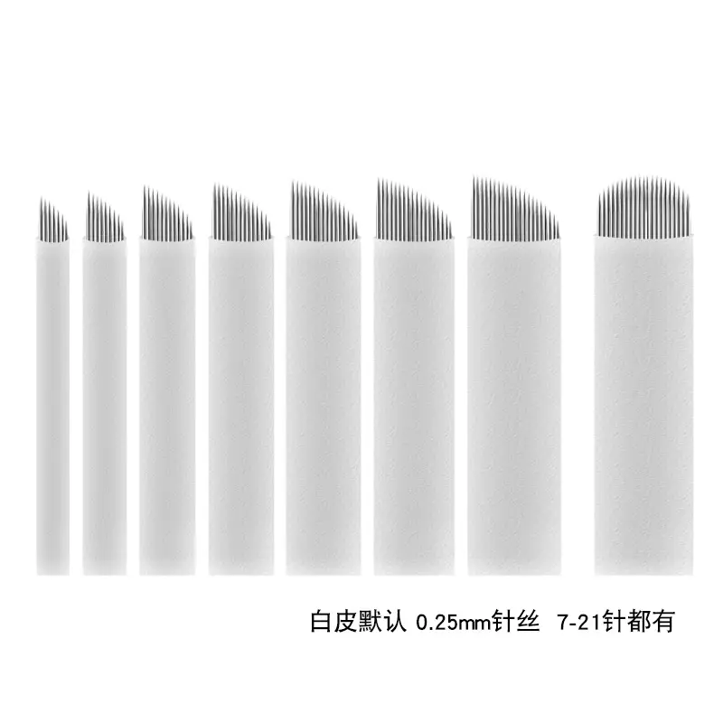 Manual Eyebrow Tattoo Needle Blade Set Red - Image 2