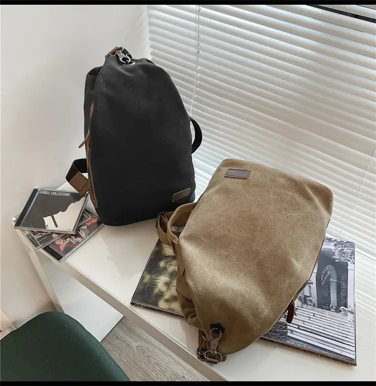 Men's Dark Blue Casual Crossbody Bag Large Capacity Travel Shoulder Bag — feature 17
